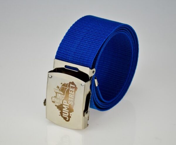 Pasek streetwear Jump street CITY SILVER & BLUE - obrazek 3