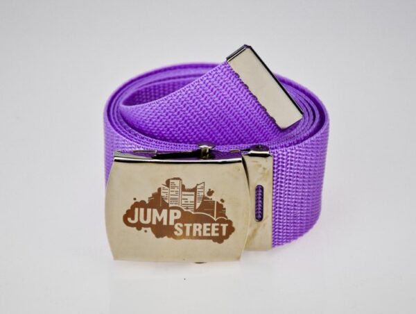 Pasek streetwear Jump street CITY SILVER & VIOLET - obrazek 2