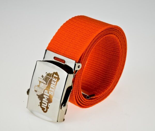 Pasek streetwear Jump street CITY SILVER & ORANGE - obrazek 3