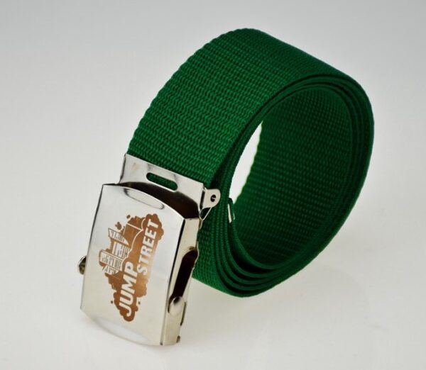 Pasek streetwear Jump street CITY SILVER & GREEN - obrazek 3