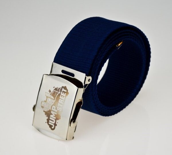 Pasek streetwear Jump street CITY SILVER & NAVY BLUE - obrazek 3