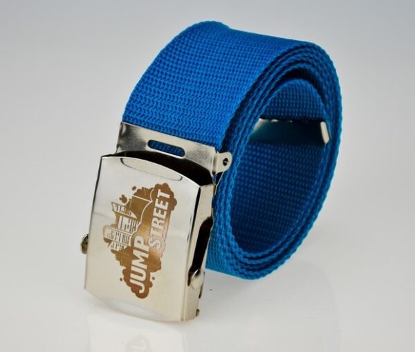 Pasek streetwear Jump street CITY SILVER & TURQUOISE - obrazek 3