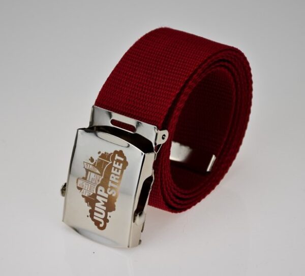 Pasek streetwear Jump street CITY SILVER & CLARET - obrazek 4