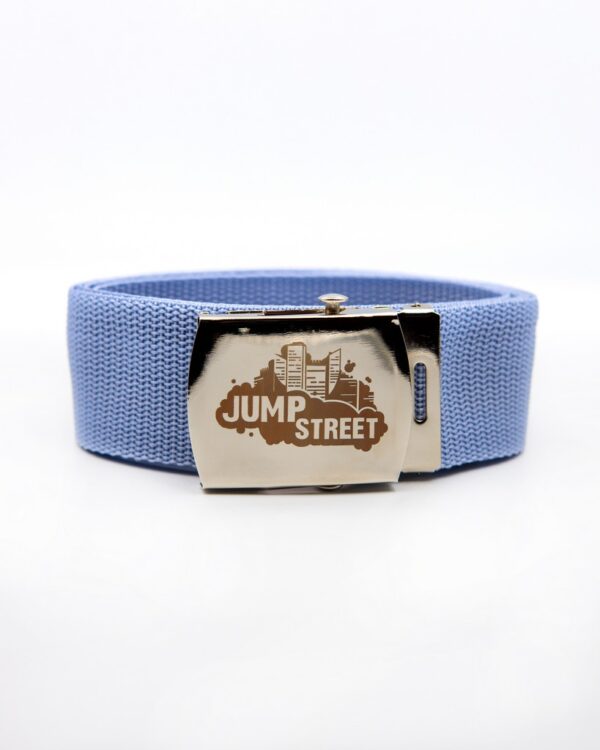 Pasek streetwear Jump street CITY SILVER & BLUE GREY