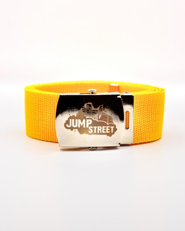 Pasek streetwear Jump street CITY SILVER & YELLOW