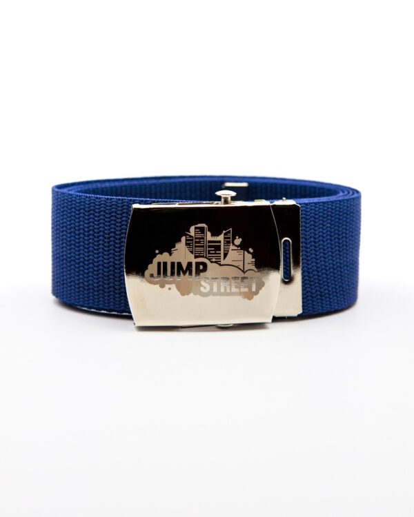 Pasek streetwear Jump street CITY SILVER & NAVY BLUE