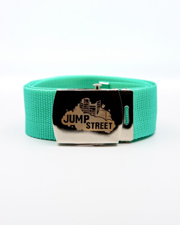 Pasek streetwear Jump street CITY SILVER & MINT