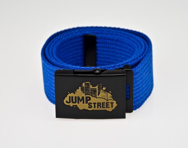 Pasek streetwear Jump street CITY BLACK & BLUE - obrazek 2