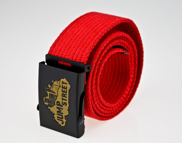 Pasek streetwear Jump street CITY BLACK & RED - obrazek 4