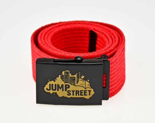 Pasek streetwear Jump street CITY BLACK & RED - obrazek 2