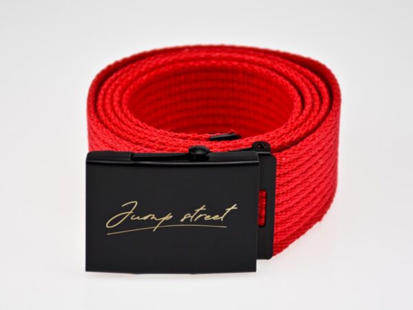 Pasek streetwear Jump street ORIGINAL BLACK & RED - obrazek 3