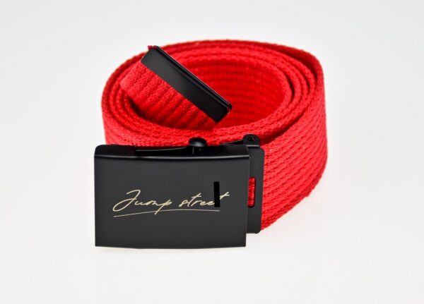 Pasek streetwear Jump street ORIGINAL BLACK & RED - obrazek 4