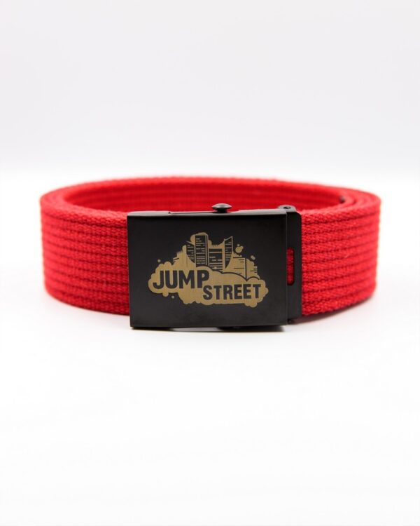 Pasek streetwear Jump street CITY BLACK & RED