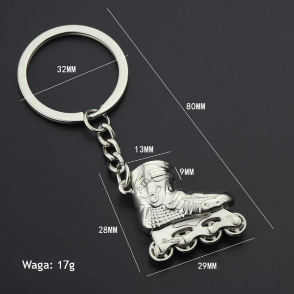 Brelok do kluczy streetwear SKATE ROLKI - obrazek 6