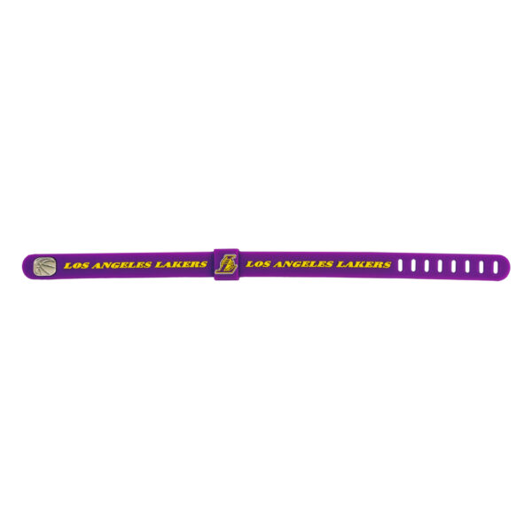 Opaska silikonowa bransoletka streetwear LOS ANGELES LAKERS - obrazek 3
