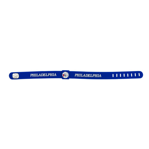 Opaska silikonowa bransoletka streetwear PHILADELPHIA 76ERS - obrazek 3