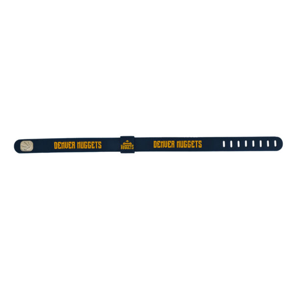 Opaska silikonowa bransoletka streetwear DENVER NUGGETS - obrazek 3