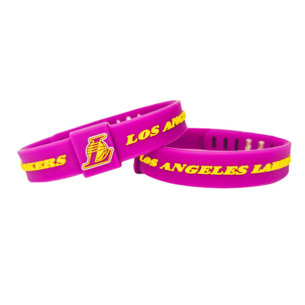 Opaska silikonowa bransoletka streetwear LOS ANGELES LAKERS