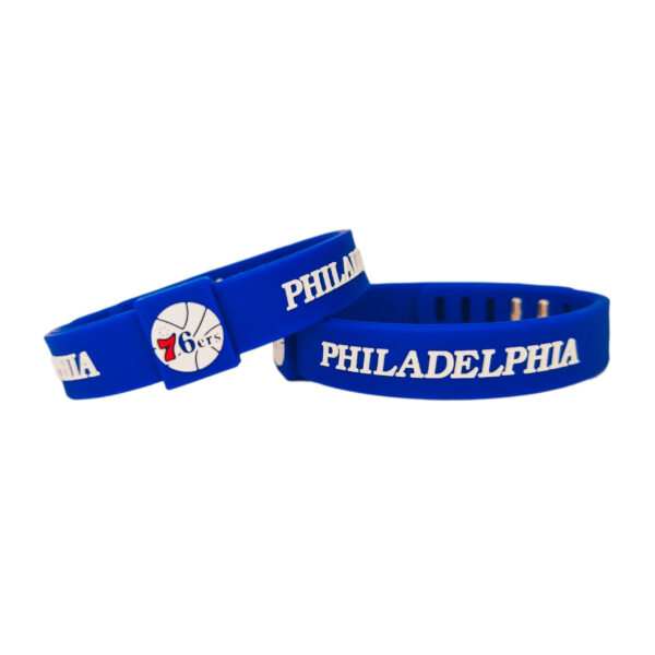 Opaska silikonowa bransoletka streetwear PHILADELPHIA 76ERS