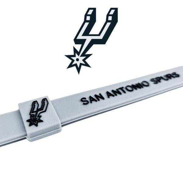 Opaska silikonowa bransoletka streetwear SAN ANTONIO SPURS - obrazek 2