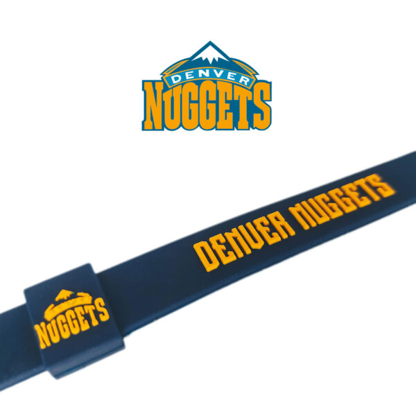 Opaska silikonowa bransoletka streetwear DENVER NUGGETS - obrazek 2