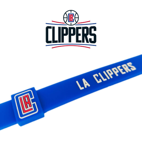 Opaska silikonowa bransoletka streetwear LOS ANGELES CLIPPERS - obrazek 2