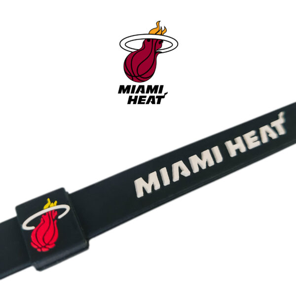 Opaska silikonowa bransoletka streetwear MIAMI HEAT - obrazek 2