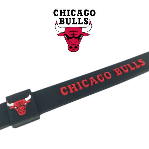 Opaska silikonowa bransoletka streetwear CHICAGO BULLS - obrazek 2