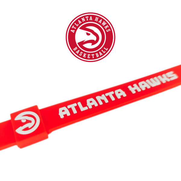 Opaska silikonowa bransoletka streetwear ATLANTA HAWKS - obrazek 2