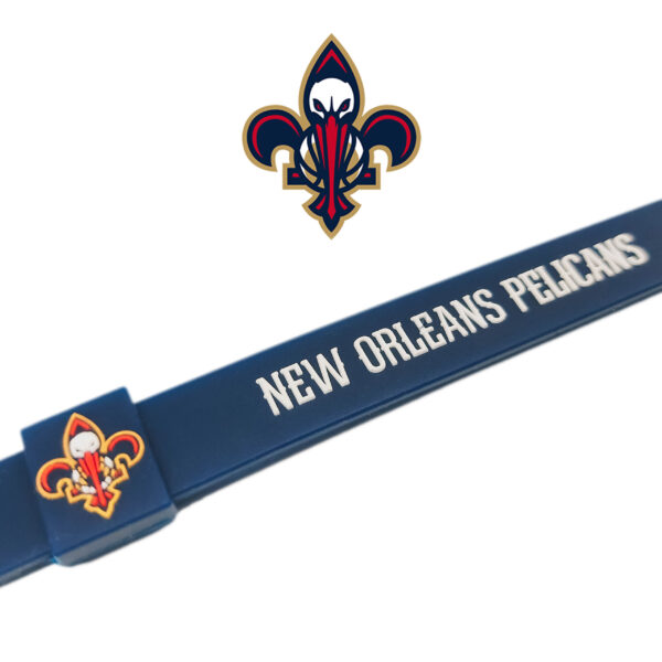 Opaska silikonowa bransoletka streetwear NEW ORLEANS PELICANS - obrazek 2