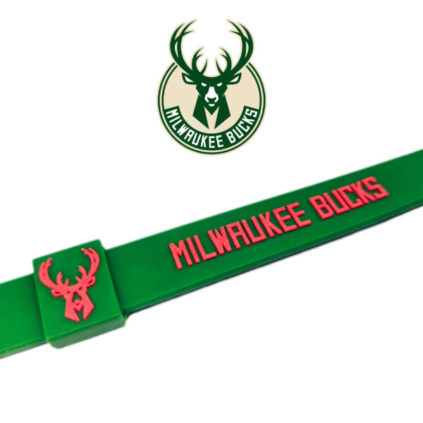 Opaska silikonowa bransoletka streetwear MILWAUKEE BUCKS - obrazek 2