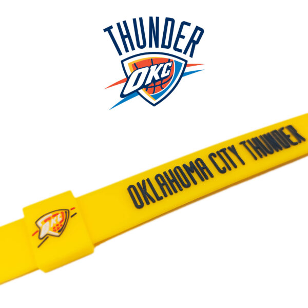 Opaska silikonowa bransoletka streetwear OKLAHOMA CITY THUNDER - obrazek 2