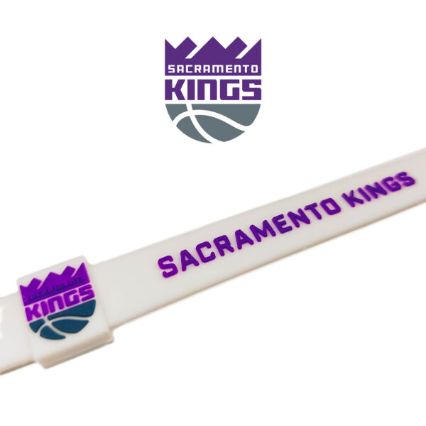 Opaska silikonowa bransoletka streetwear SACRAMENTO KINGS - obrazek 2